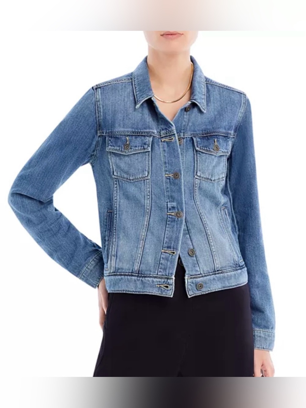 PAIGE Light Blue Classic Denim Jacket